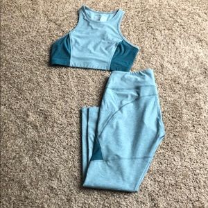 Madewell X Outdoor Voices Crop Top, 3/4 Leggings